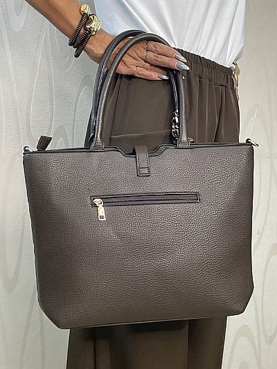 Τσάντα Ώμου Καφέ