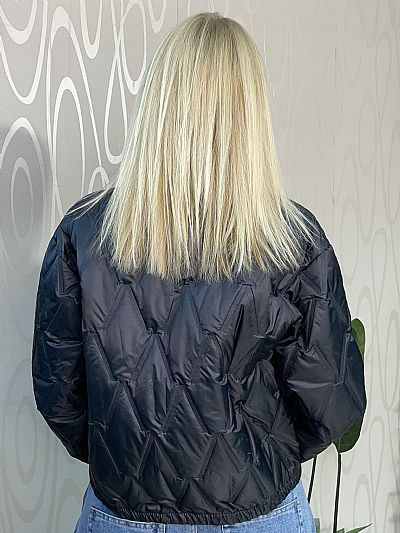 Γυναικείο Μαύρο Καπιτονέ Τζάκετ