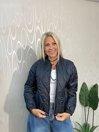 Γυναικείο Μαύρο Καπιτονέ Τζάκετ