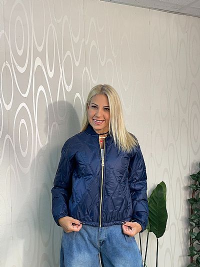 Γυναικείο Μπλε Καπιτονέ Τζάκετ