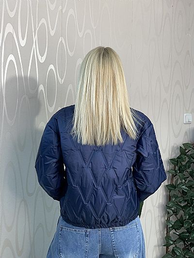 Γυναικείο Μπλε Καπιτονέ Τζάκετ